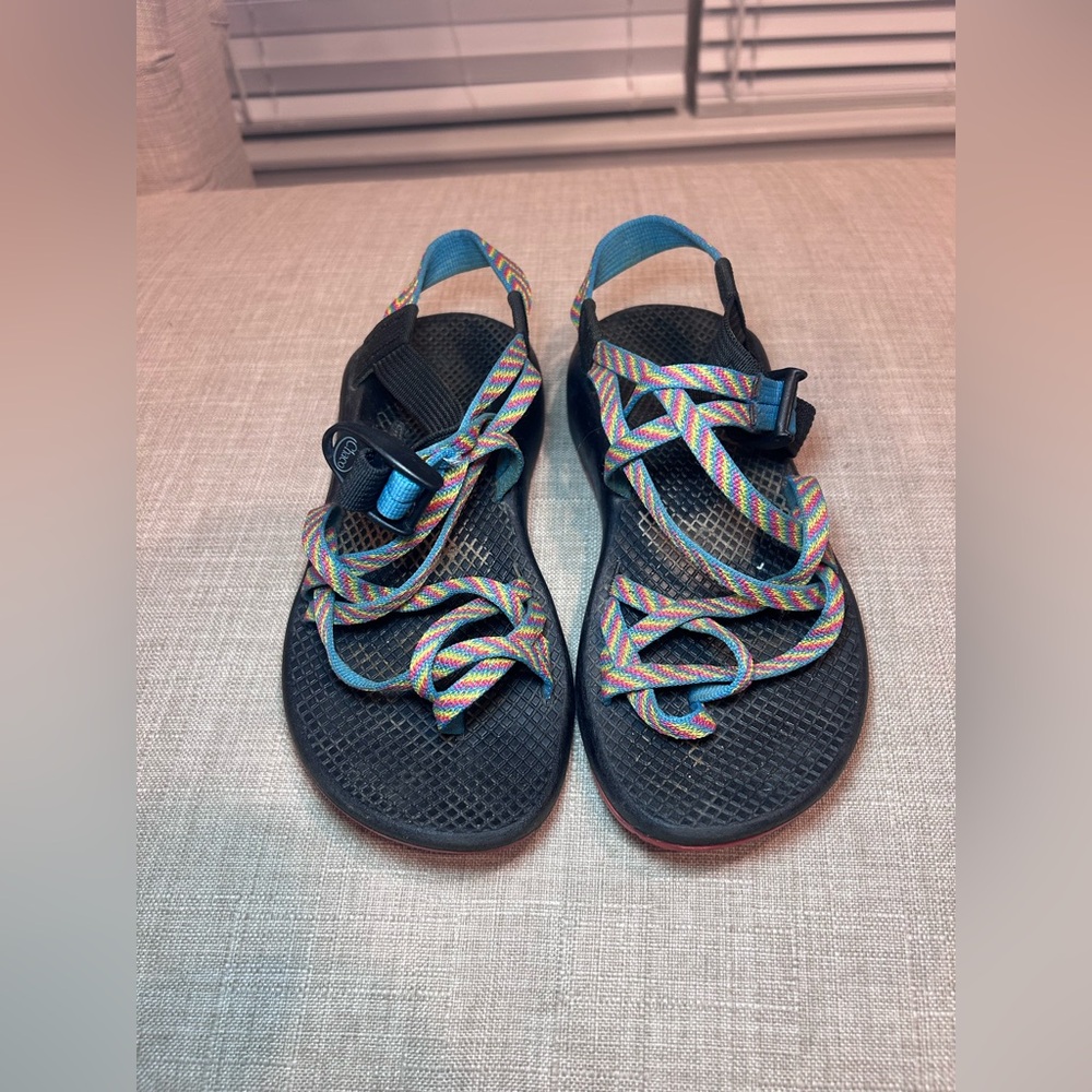 Rainbow Chacos Size 7